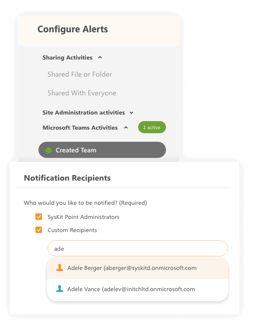configure alerts